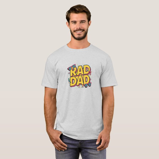Rad Papa Cool Trend Fête des pères T-shirt cadeau  (Devant entier)