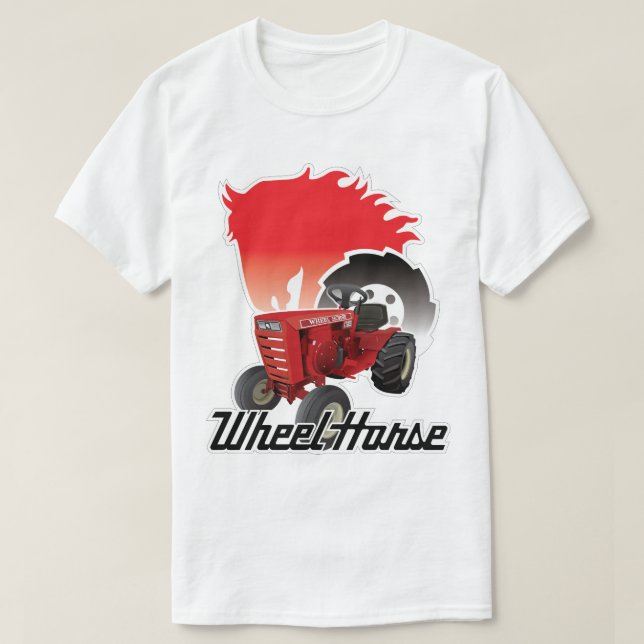 Rad-Pferdegarten-Traktor-T-Shirt Geschenk-Grafik T-Shirt (Design vorne)