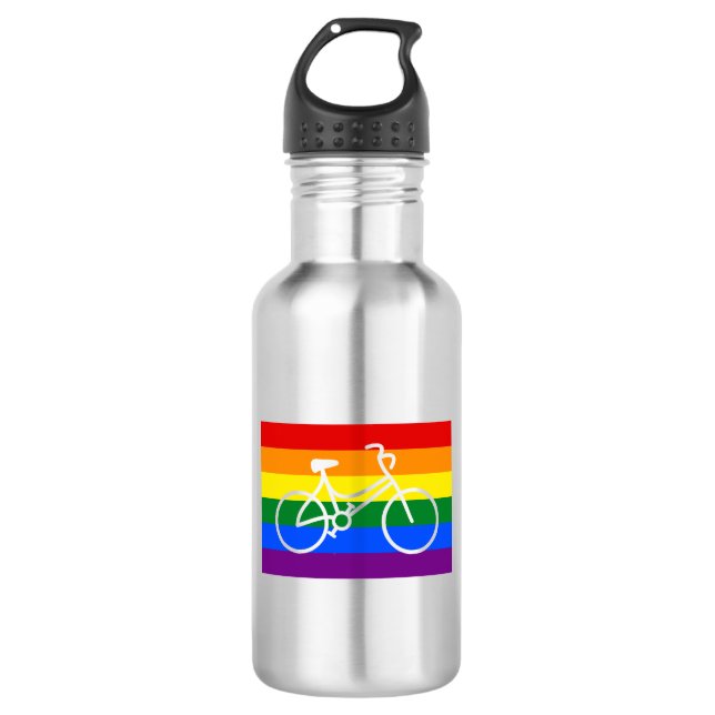 Rad-Pride Edelstahlflasche (Vorderseite)
