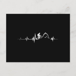 Rad Racing Racing Mountain Bike Postkarte