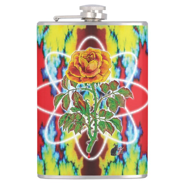Rad Rad Rose  Flachmann (Vorderseite)