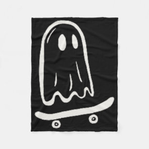 Rad Skating Geist Halloween Skateboarding  Fleecedecke