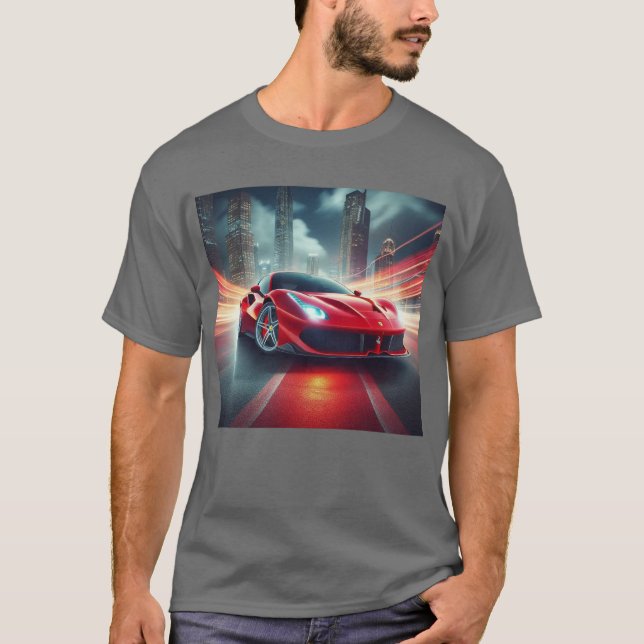 Rad the Rush: Hochleistungs-Auto-T - Shirt (Vorderseite)