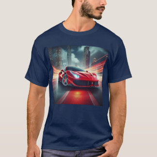 Rad the Rush: Hochleistungs-Auto-T - Shirt