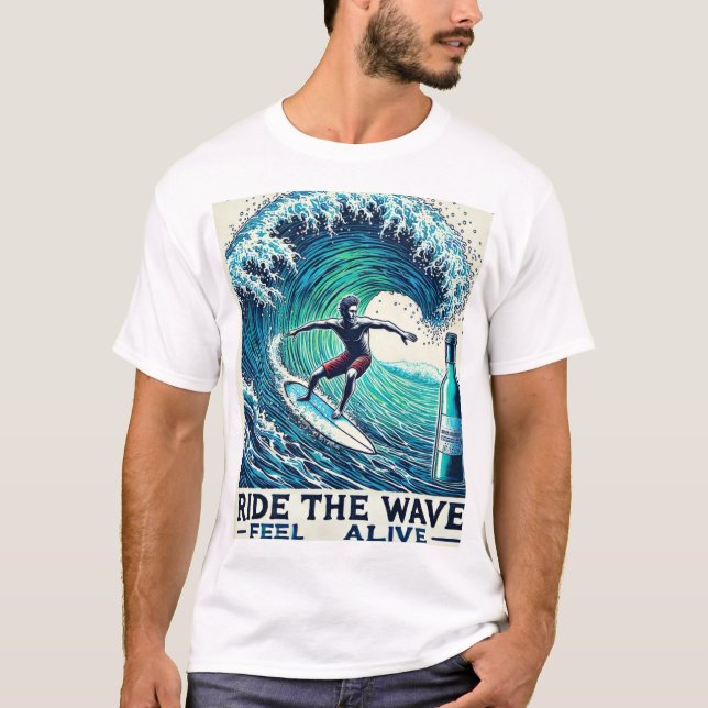Rad the Wave, Feel Alive - Surfer T - Shirt (Vorderseite)