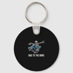 Rad To The Bone - Skateboarding Skelett - Schlüsselanhänger