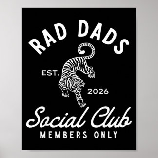 Rad Vintage Papa Est 2026 Vatertag Papa Leben Poster