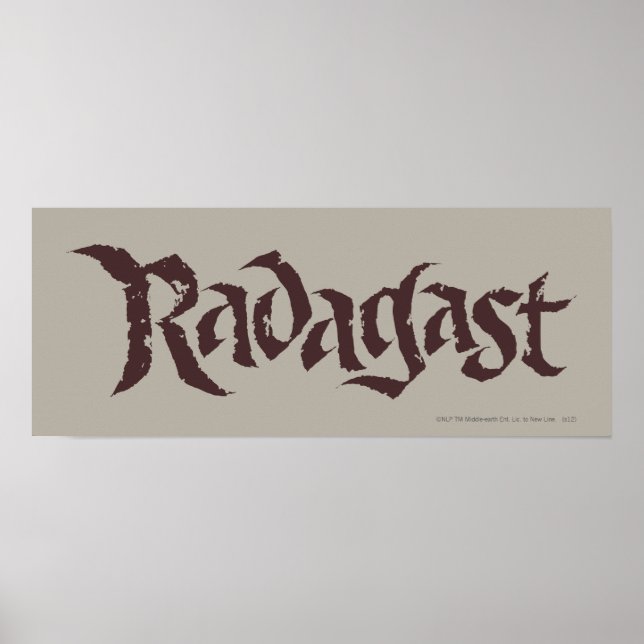 RADAGAST™ Name Solid Poster (Vorne)
