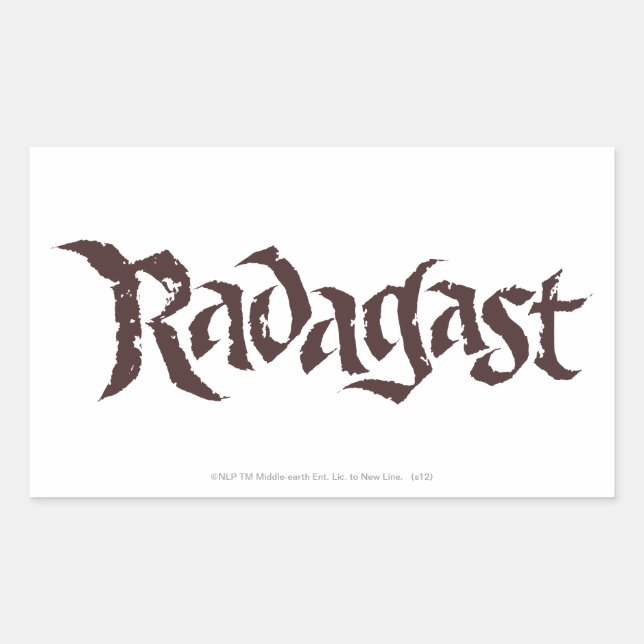 RADAGAST™ Name Solid Rechteckiger Aufkleber (Vorderseite)
