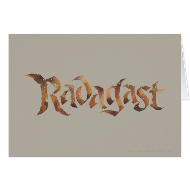 RADAGAST™ Name texturiert (Vorderseite (Horizontal))