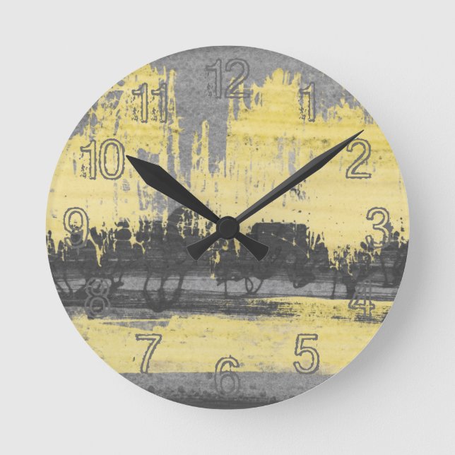 Radar II Runde Wanduhr (Vorderseite)
