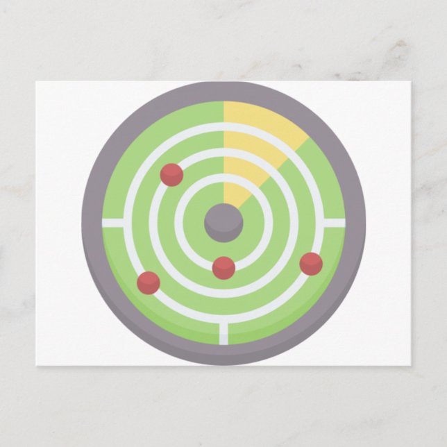 Radar Postkarte (Vorderseite)