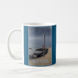 Radar Tower, Oostende Habour, Belgien Kaffeetasse