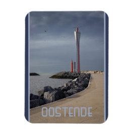 Radar Tower, Oostende Habour, Belgien Magnet