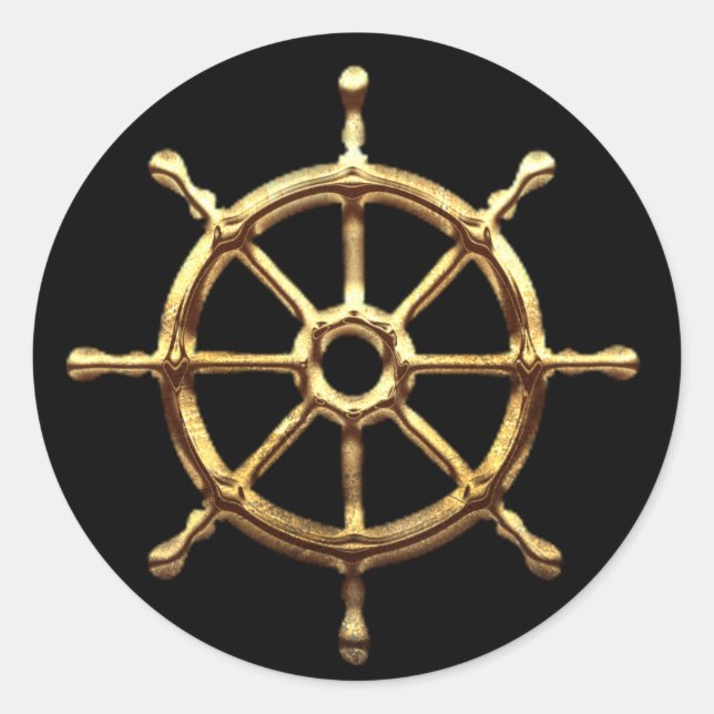Radaufkleber für Bootshelm Runder Aufkleber (Vorderseite)