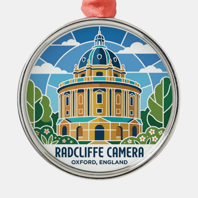 Radcliffe Camera England Ornament Aus Metall (Vorne)