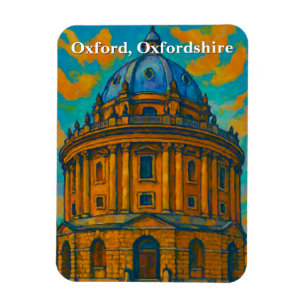 Radcliffe-Kamera in Oxford Gouache Malerei Magnet