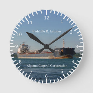 Radcliffe R. Latimer clock Runde Wanduhr