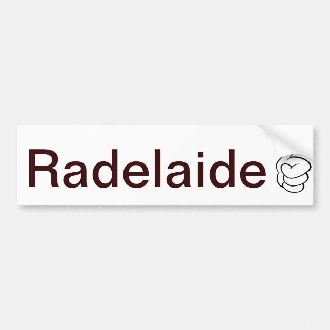 Radelaide Adelaide Autoaufkleber (Vorne)