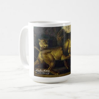 Raden Saleh® Kaffeetasse 'Löwen und Schlange'