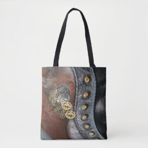 Räder der Zeit auf Leder Tasche