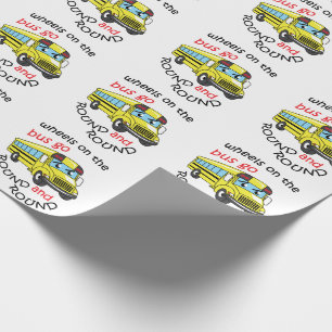 Räder im Bus Geschenkpapier