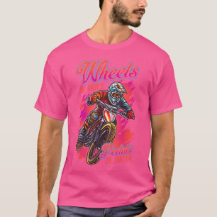Räder in Orbit-Pedalen in Motion BMX Racing T-Shirt