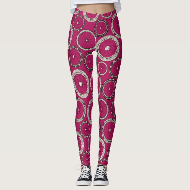 Räder rosa leggings (Vorderseite)