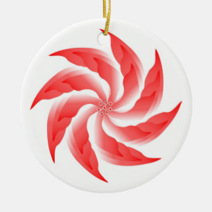 Räderblume Keramik Ornament