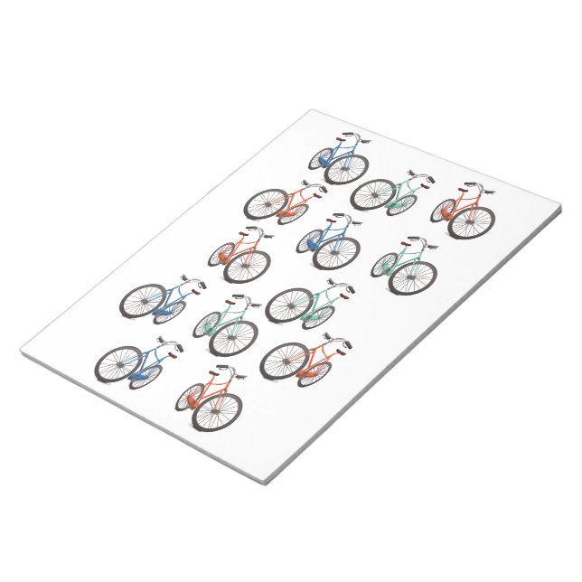 Radfahr Muster Notizblock (angewinkelt)