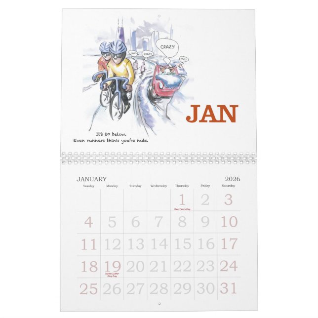 Radfahren 2013 - Kalender für Radfahrer (Jan 2026)
