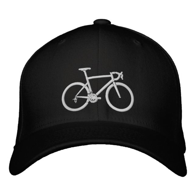Radfahren Bestickte Baseballkappe (Vorderseite)