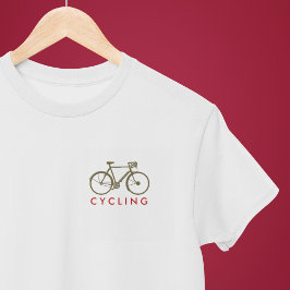 Radfahren. Bike Simple Stilvoll T-Shirt
