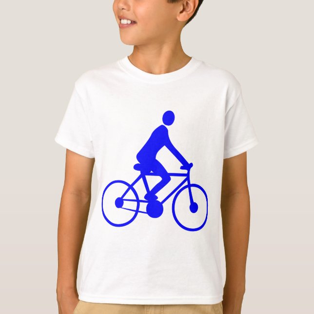 Radfahren - Blau T-Shirt (Vorderseite)