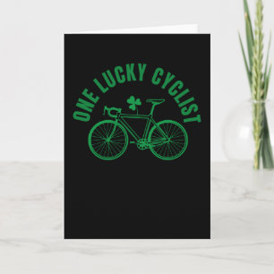 Radfahren Ein Glücklicher Radfahrer St. Patrick's  Karte