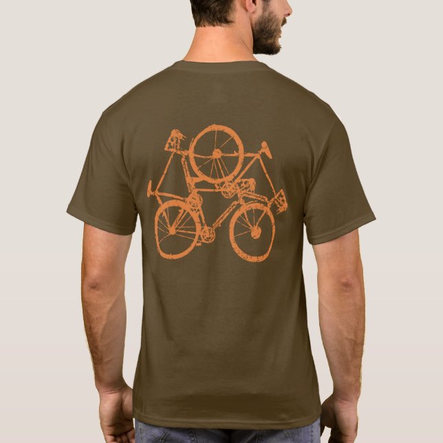 Radfahren Fahrrad T-Shirt (Rückseite)