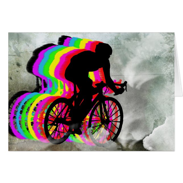 Radfahren in die Wolken (Vorderseite (Horizontal))