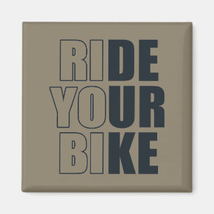 Radfahren inspirierende Zitate Magnet