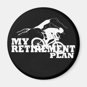 Radfahren ist mein Rentenplan Magnet