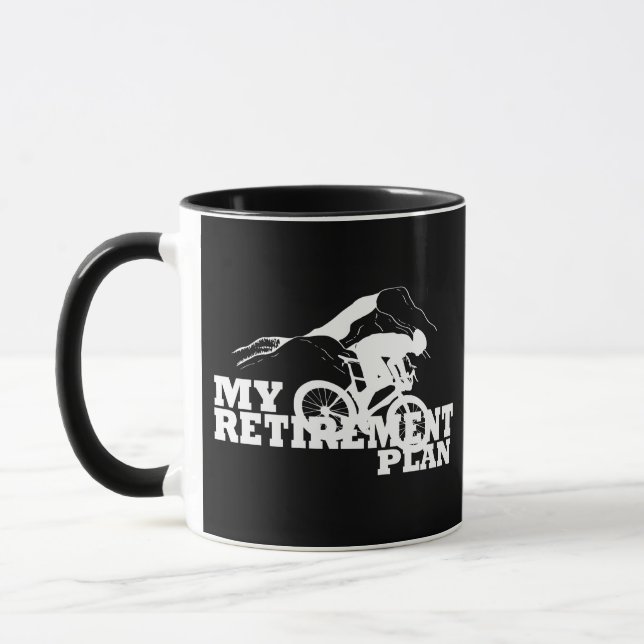 Radfahren ist mein Rentenplan Tasse (Links)
