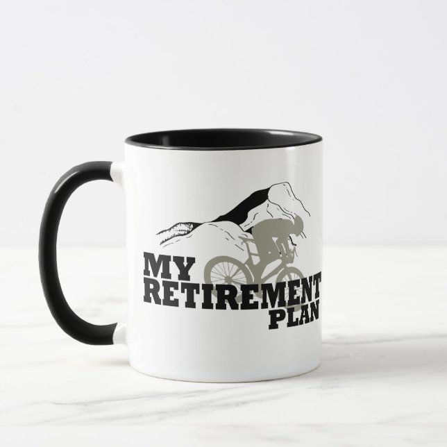 Radfahren ist mein Rentenplan Tasse (Links)