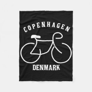 Radfahren Kopenhagen Dänemark Grafik  Fleecedecke