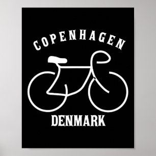 Radfahren Kopenhagen Dänemark Grafik Poster