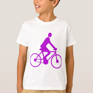 Radfahren - Lila T-Shirt
