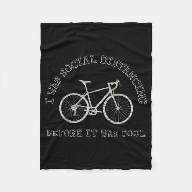 Radfahren Lover Bike Rad Rad Soziale Entfernung Fleecedecke (Vorderseite)