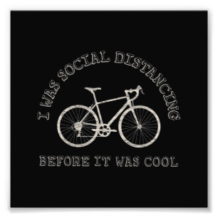 Radfahren Lover Bike Rad Rad Soziale Entfernung Fotodruck