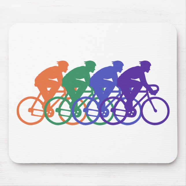 Radfahren (männlich) mousepad (Vorne)