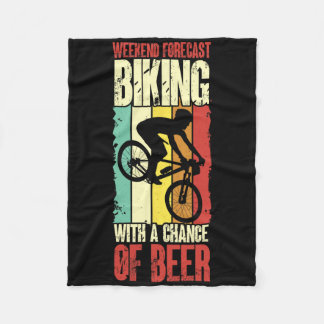 Radfahren mit Aussicht auf Bier Mountainbike Fleecedecke