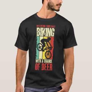 Radfahren mit Aussicht auf Bier Mountainbike T-Shirt
