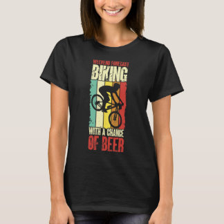 Radfahren mit Aussicht auf Bier Mountainbike T-Shirt